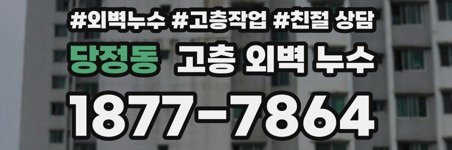 당정동 고층 외벽 누수