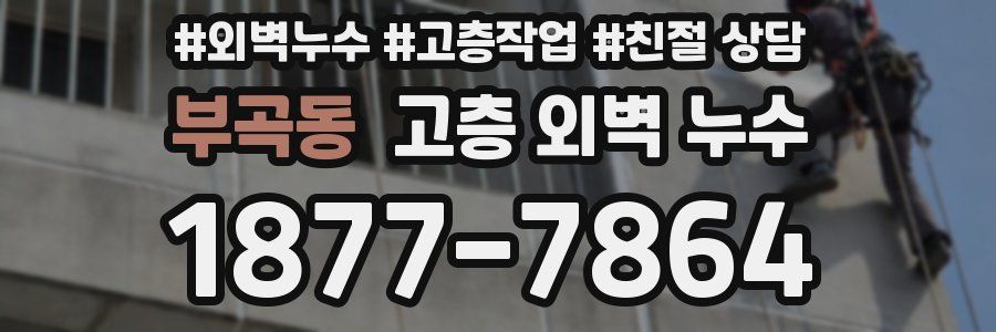 부곡동 고층 외벽 누수