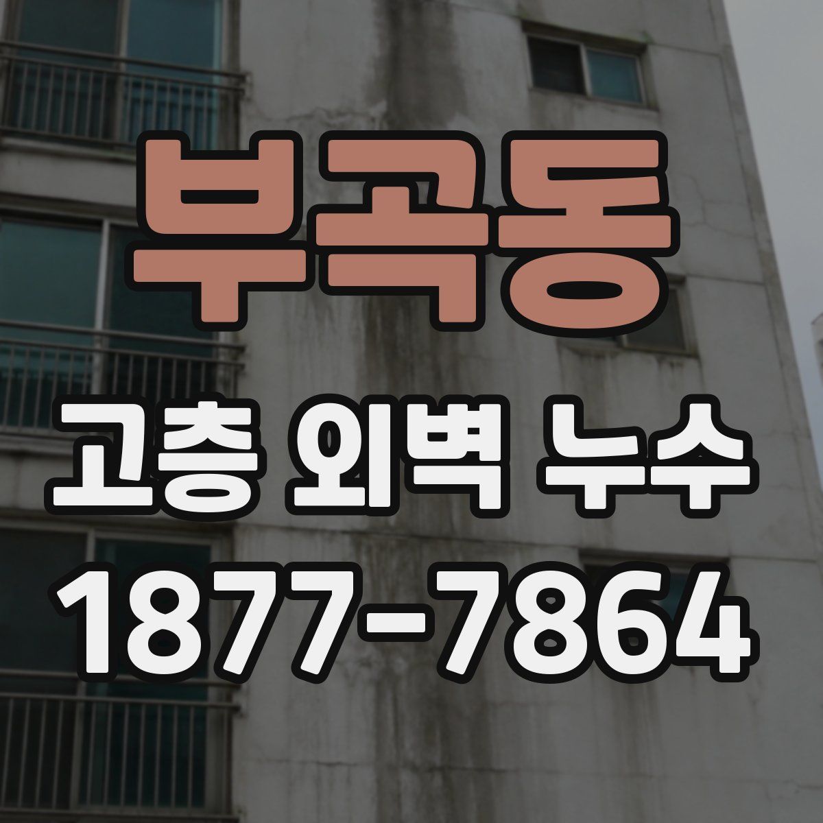 부곡동 고층 외벽 누수