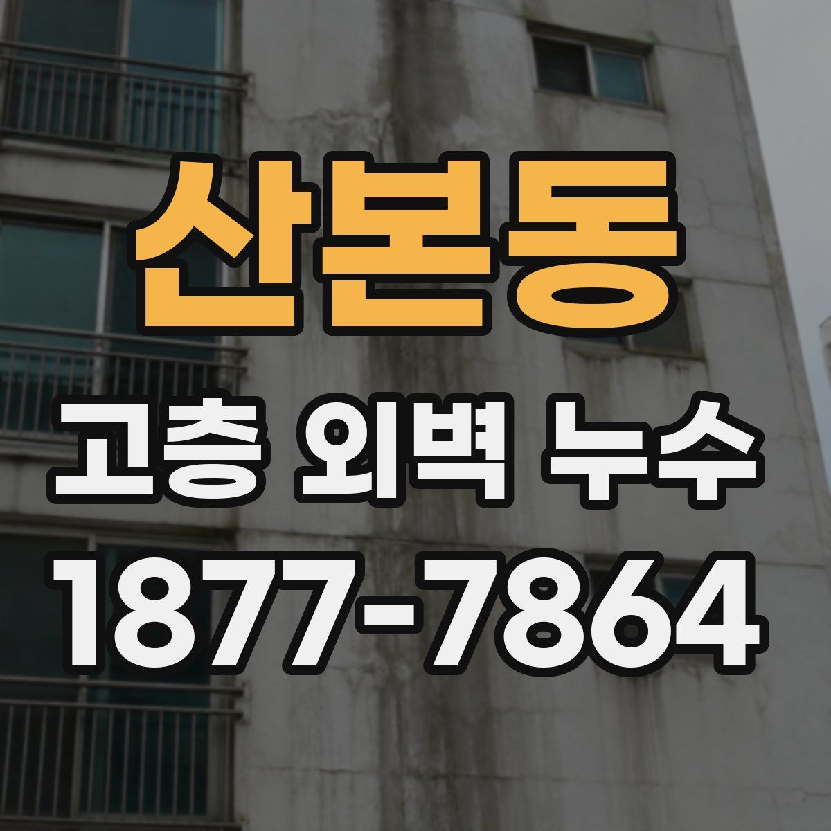 산본동 고층 외벽 누수