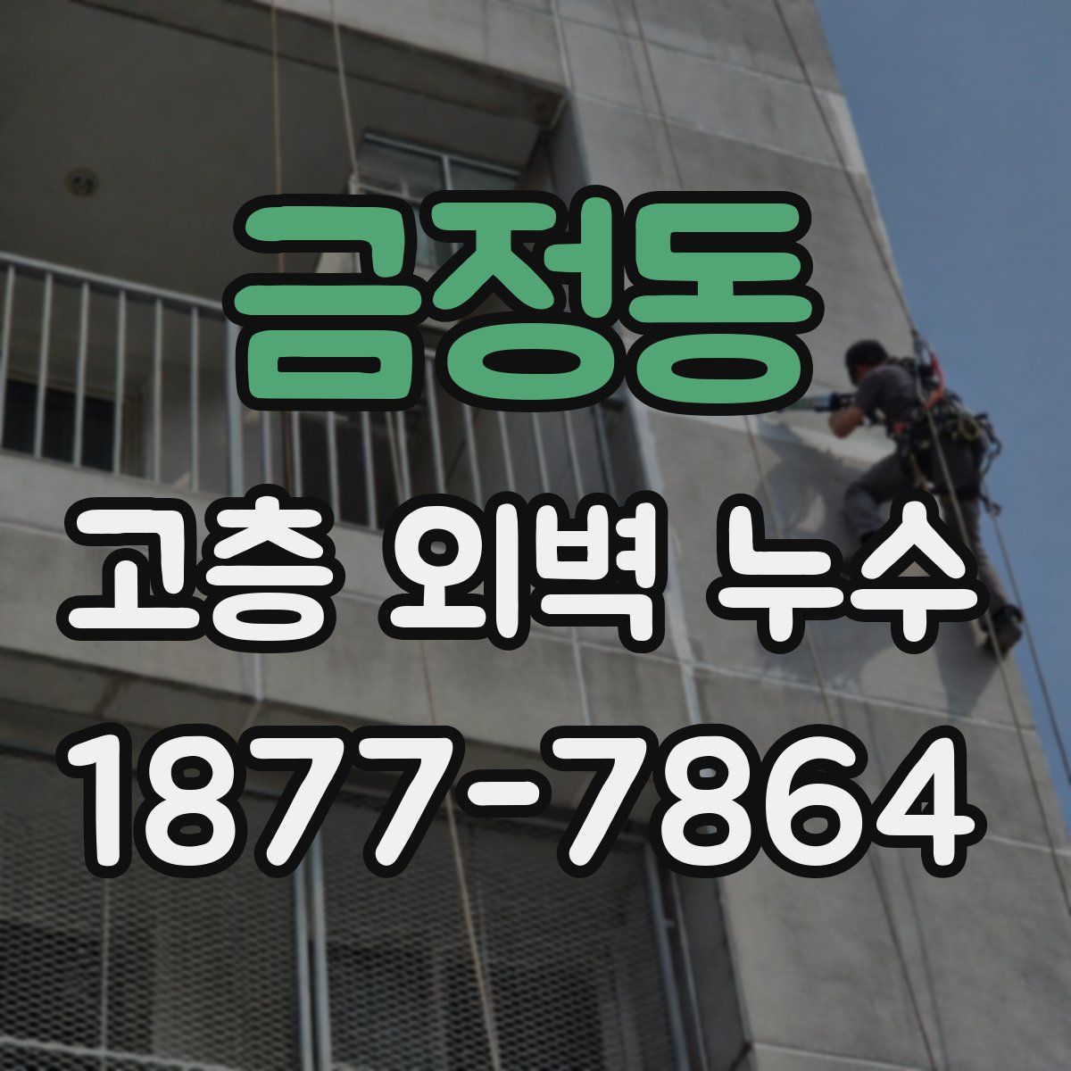 금정동 고층 외벽 누수