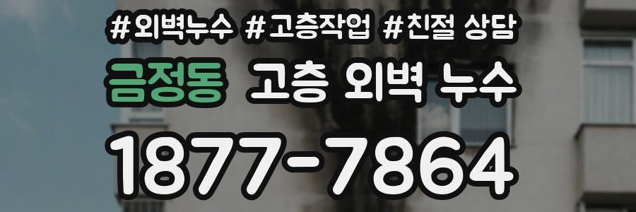 금정동 고층 외벽 누수