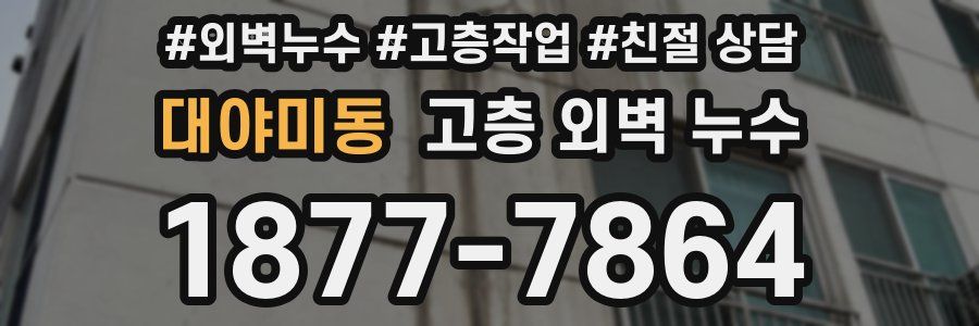 대야미동 고층 외벽 누수
