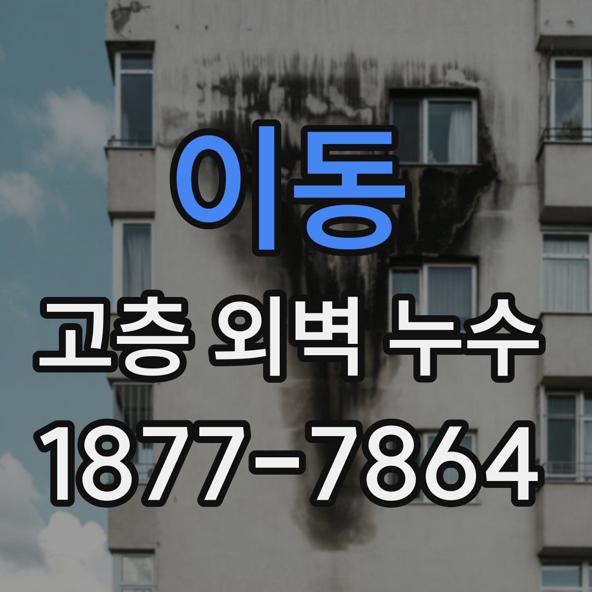 이동 고층 외벽 누수