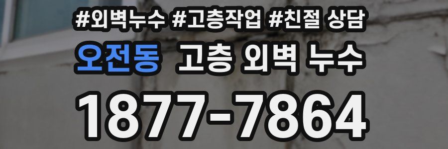 오전동 고층 외벽 누수