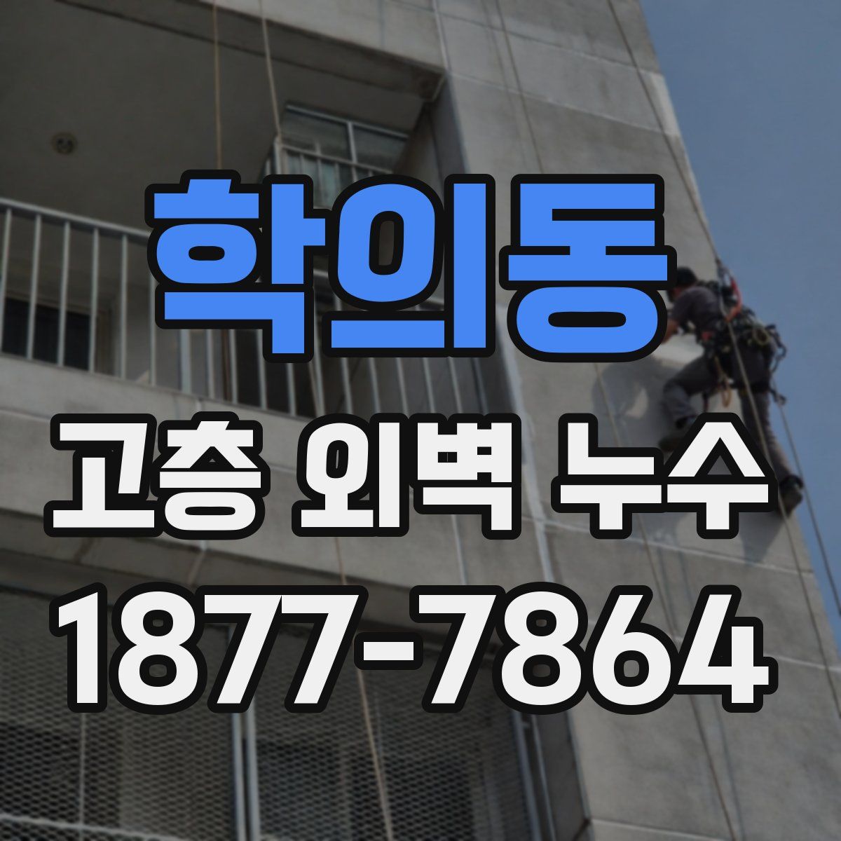 학의동 고층 외벽 누수