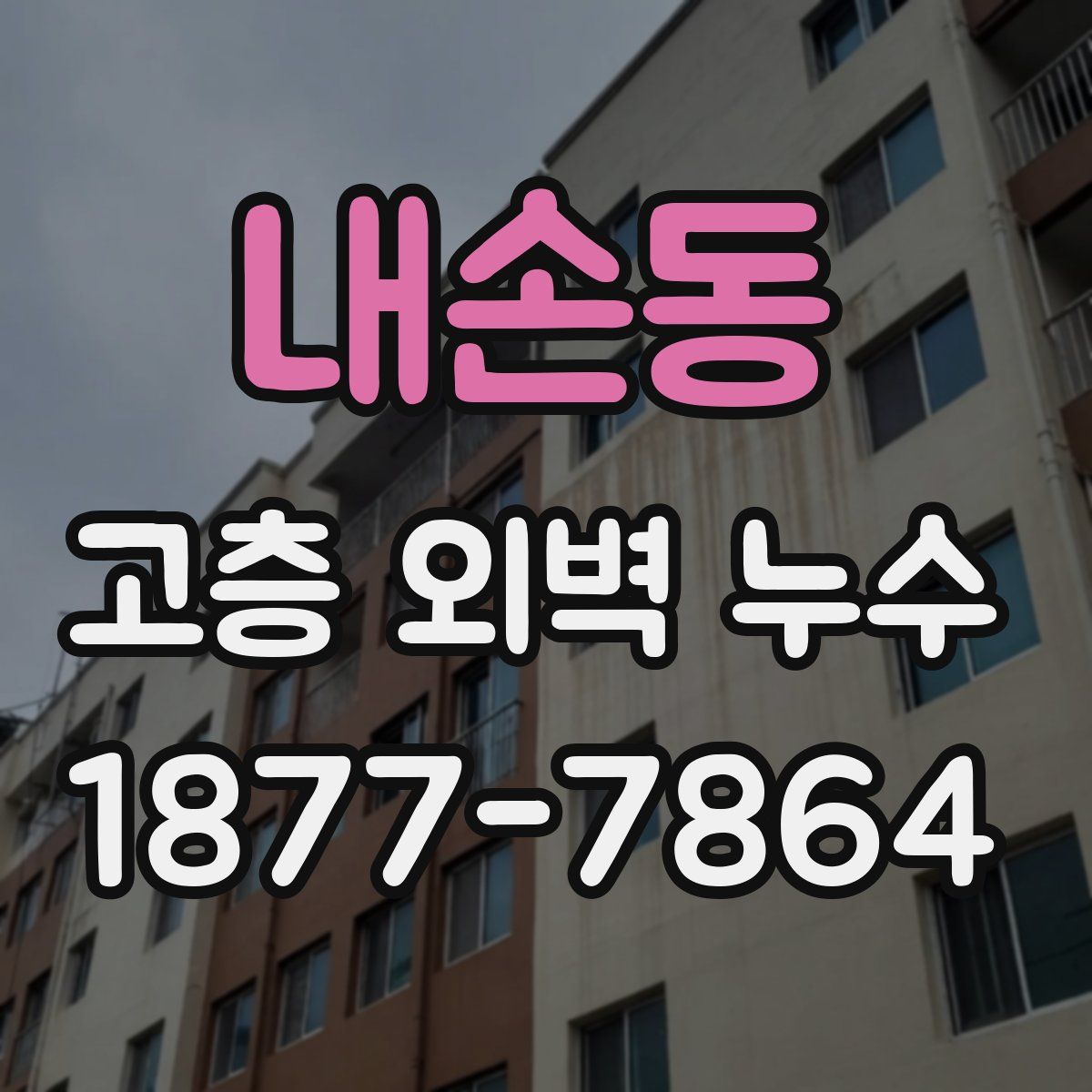 내손동 고층 외벽 누수