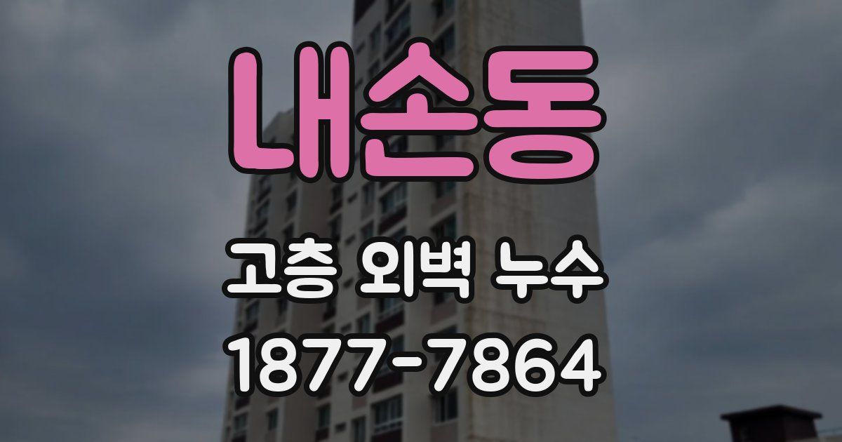 내손동 고층 외벽 누수