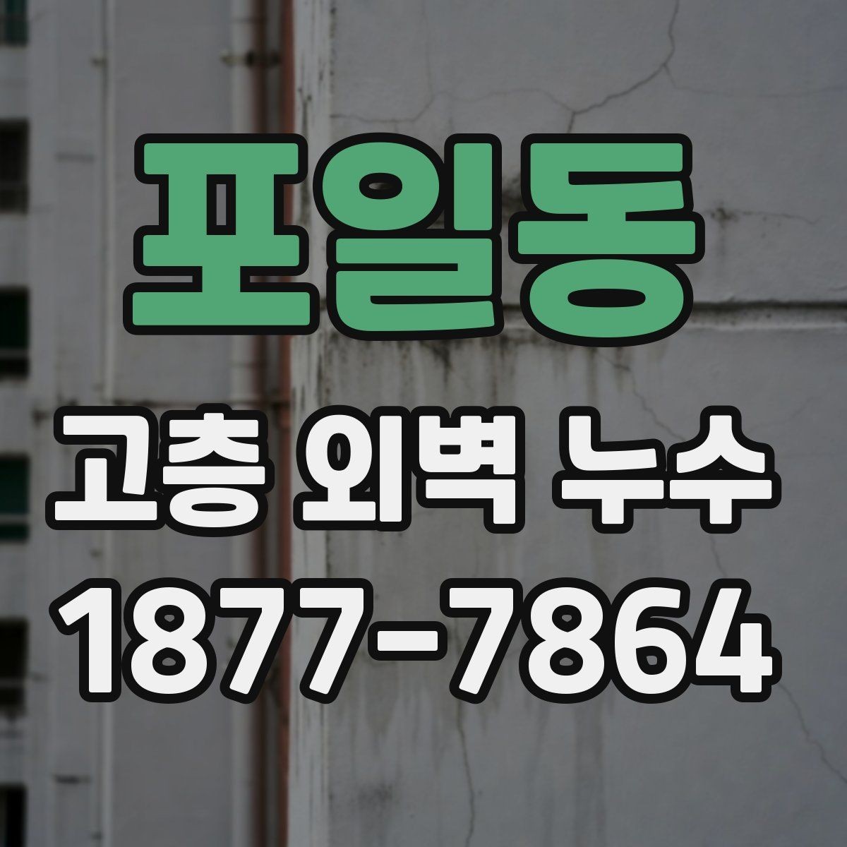 포일동 고층 외벽 누수 보수 시 검토해야 할 공법