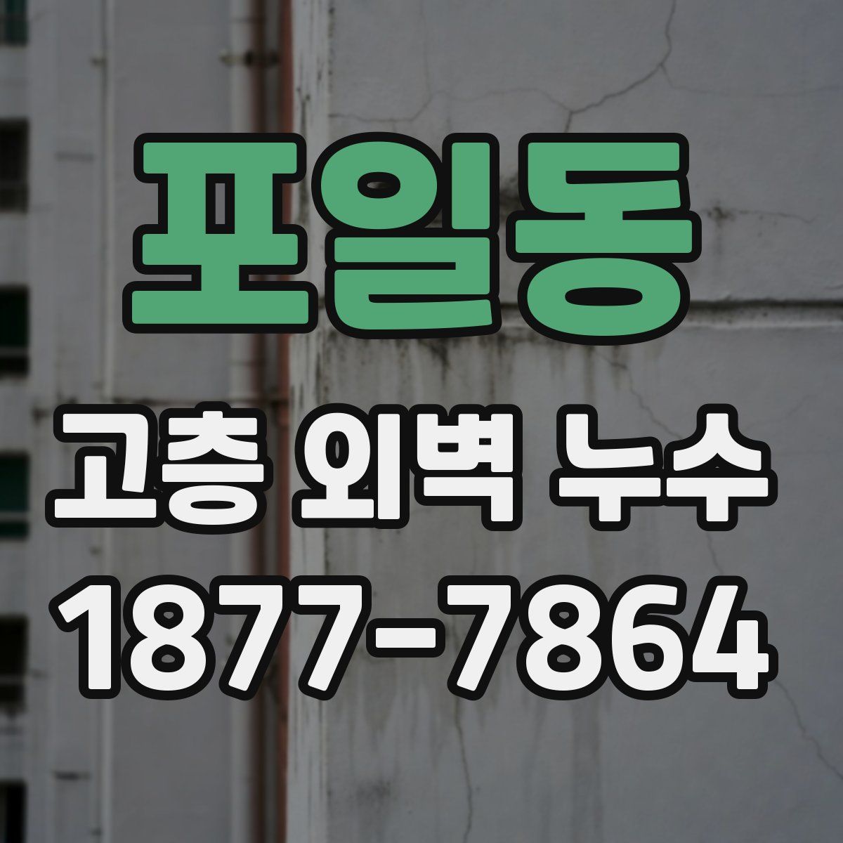 포일동 고층 외벽 누수