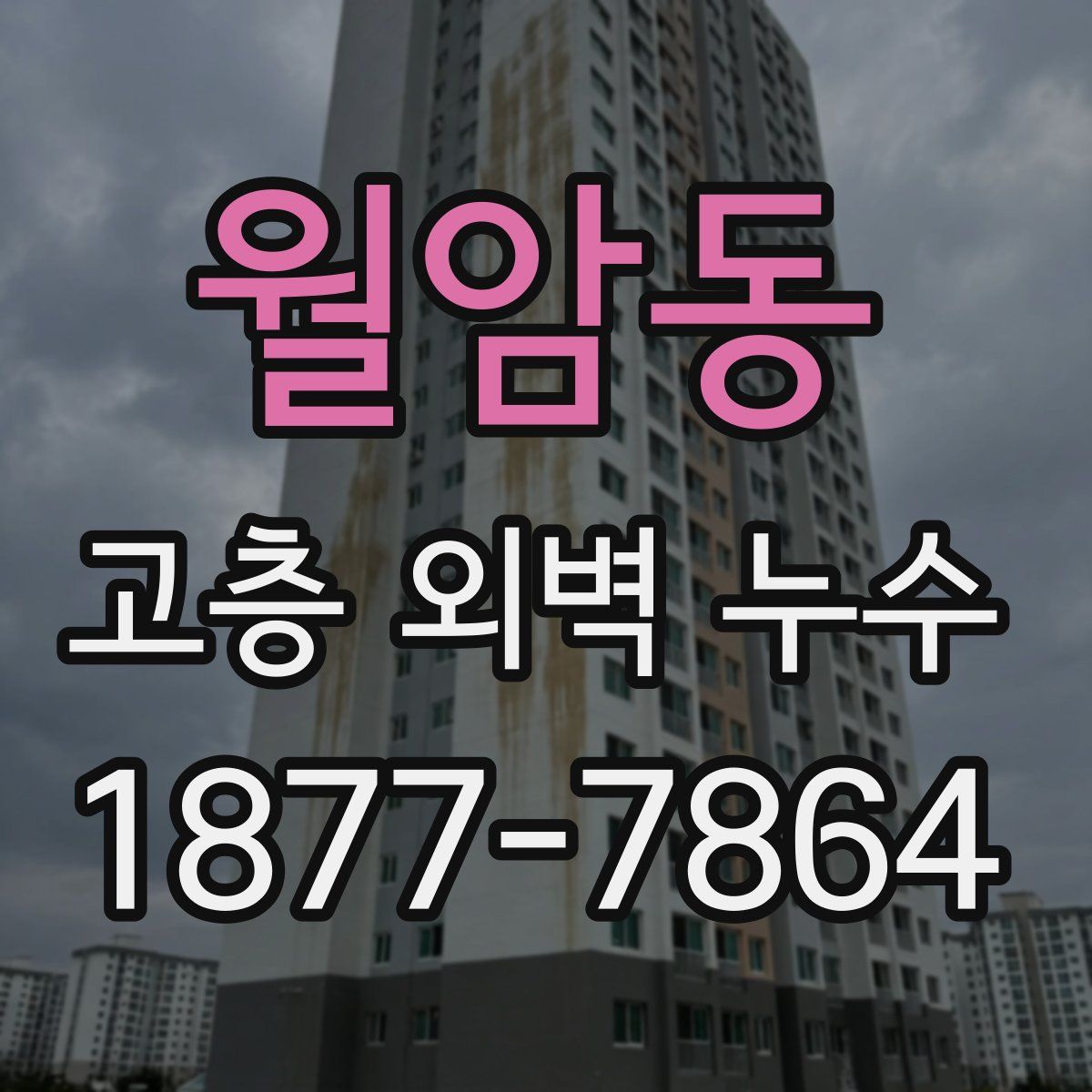 월암동 고층 외벽 누수