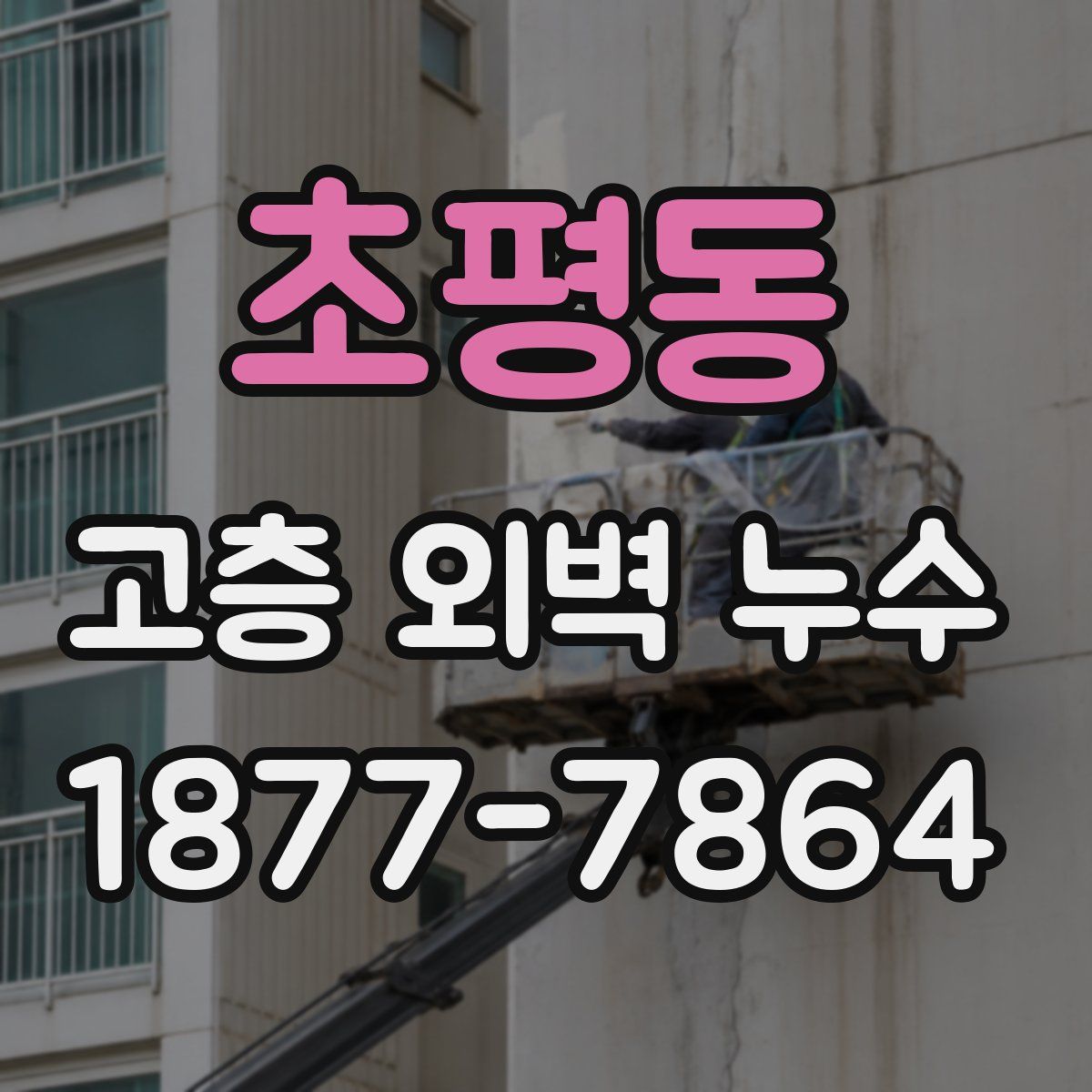 초평동 고층 외벽 누수