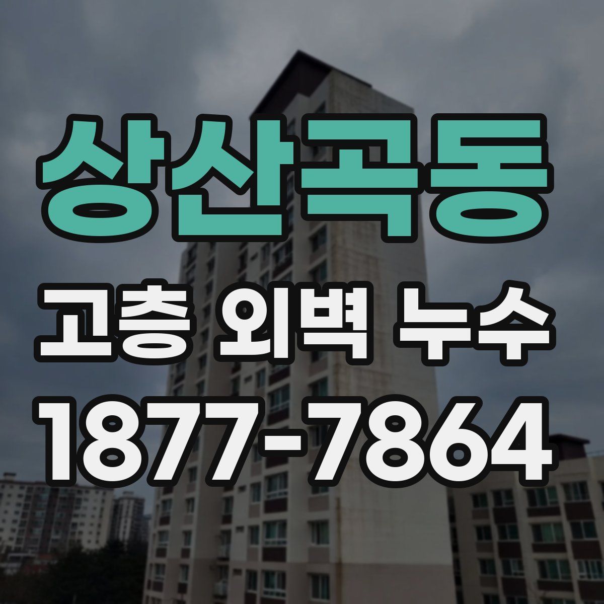 상산곡동 고층 외벽 누수
