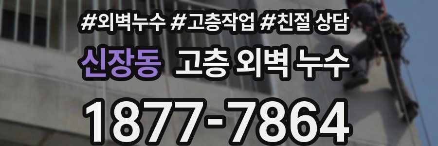 신장동 고층 외벽 누수