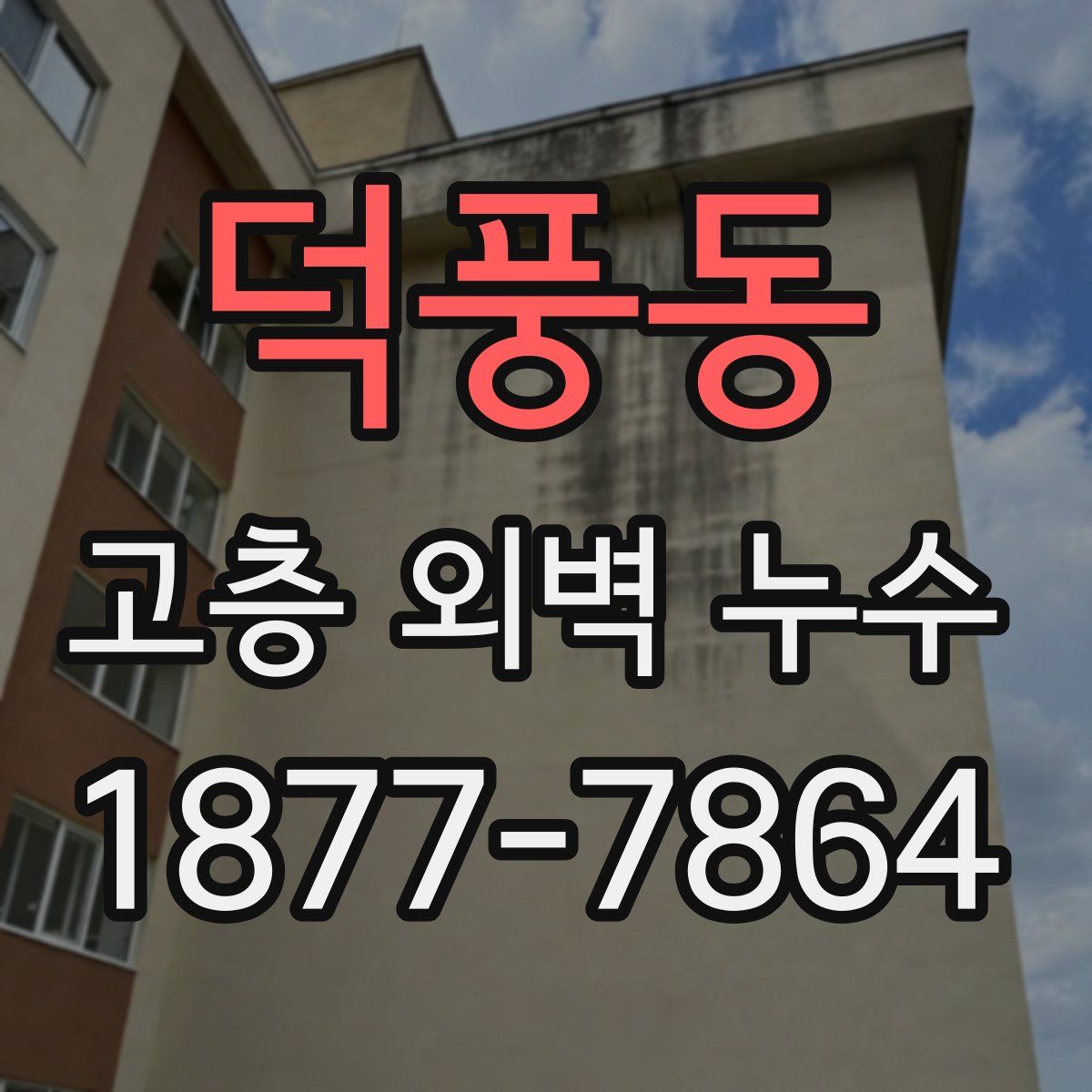 덕풍동 고층 외벽 누수