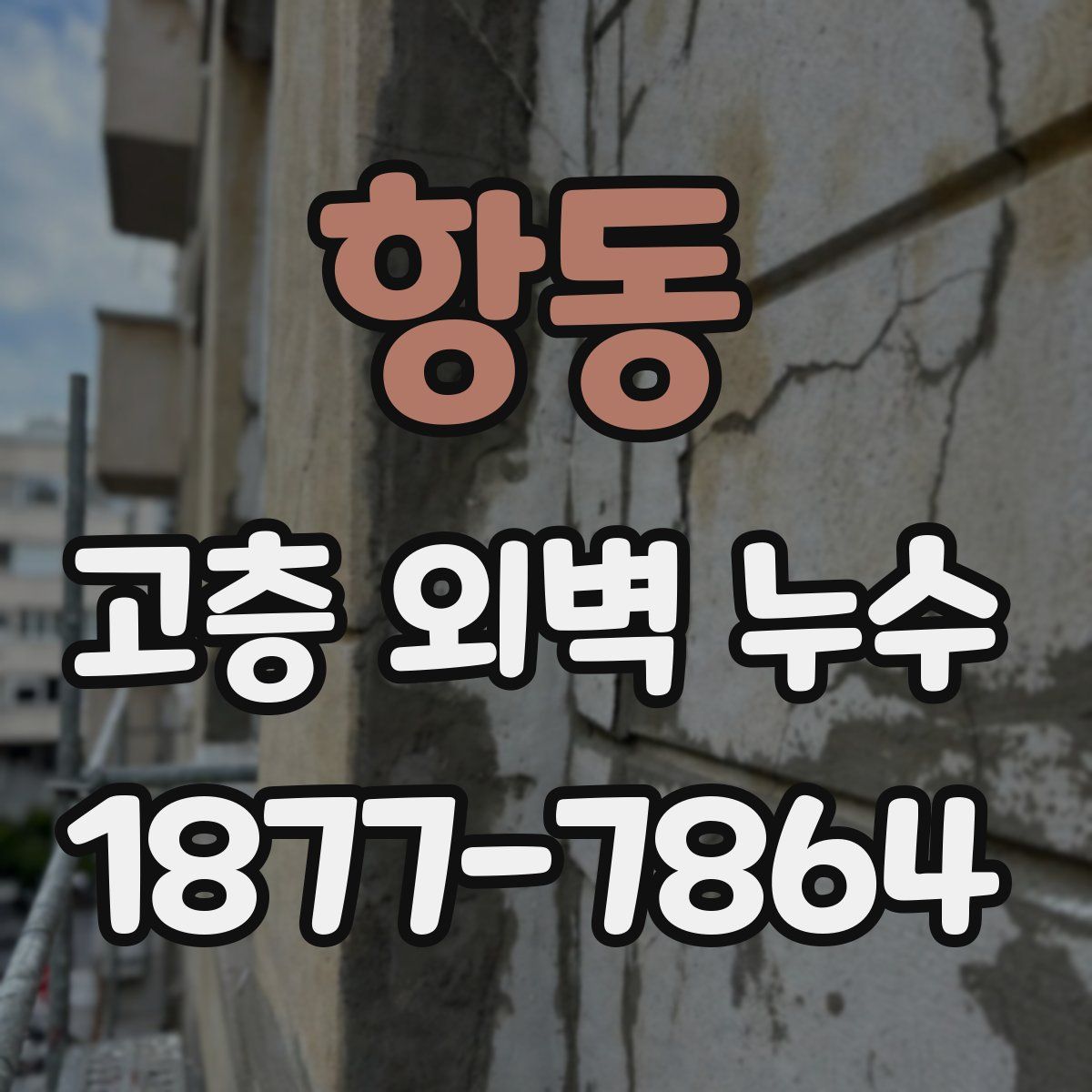 항동 고층 외벽 누수