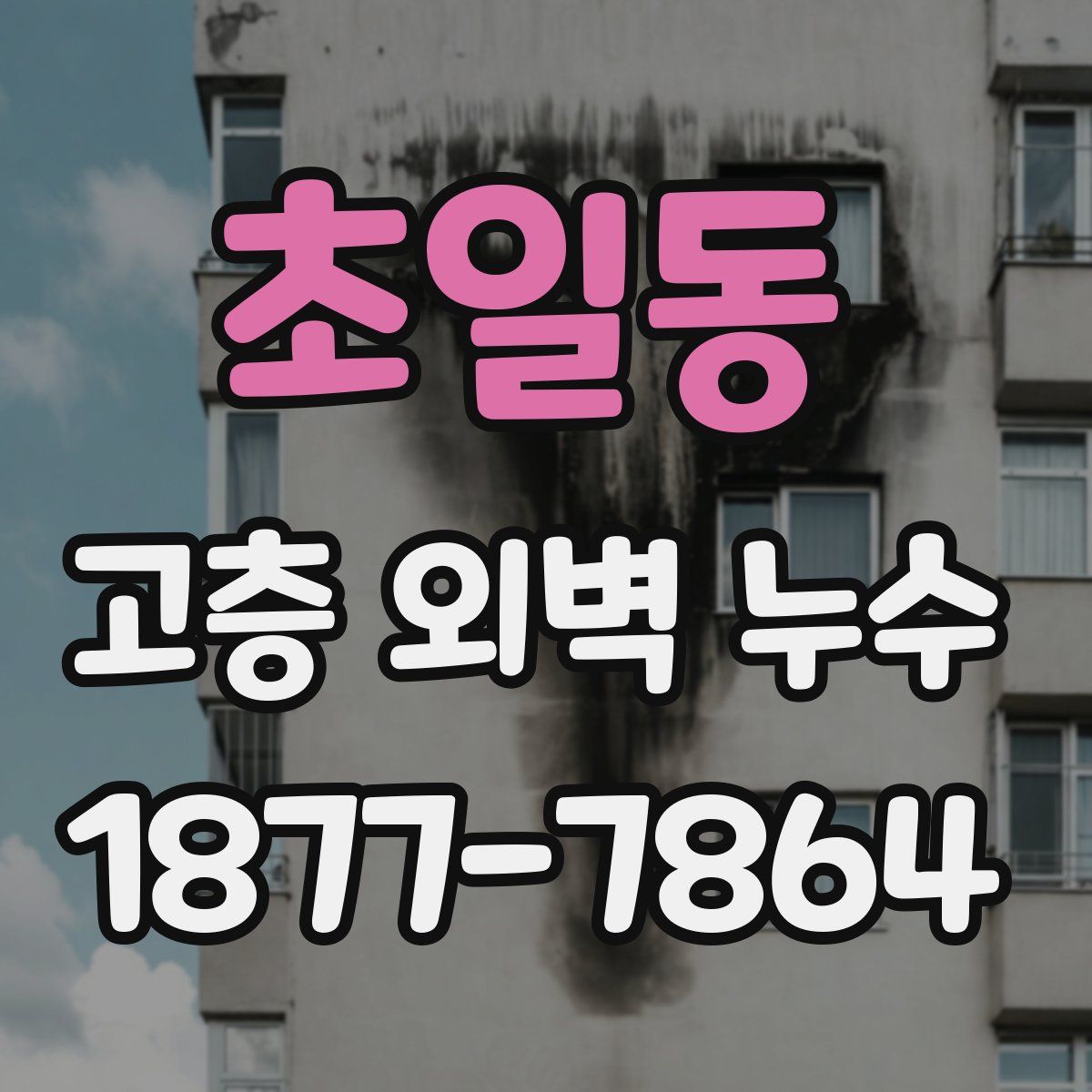 초일동 고층 외벽 누수