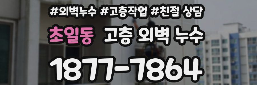초일동 고층 외벽 누수