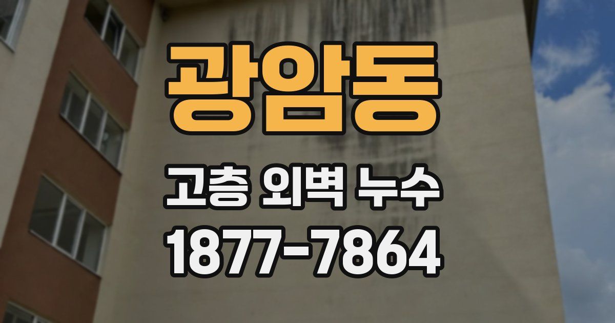 광암동 고층 외벽 누수