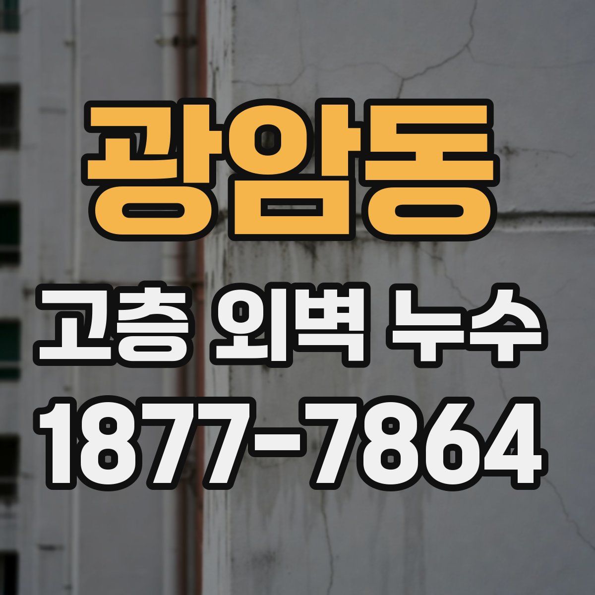 광암동 고층 외벽 누수