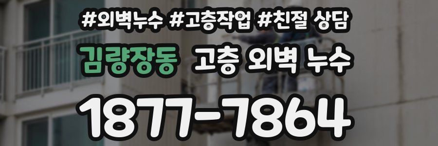 김량장동 고층 외벽 누수