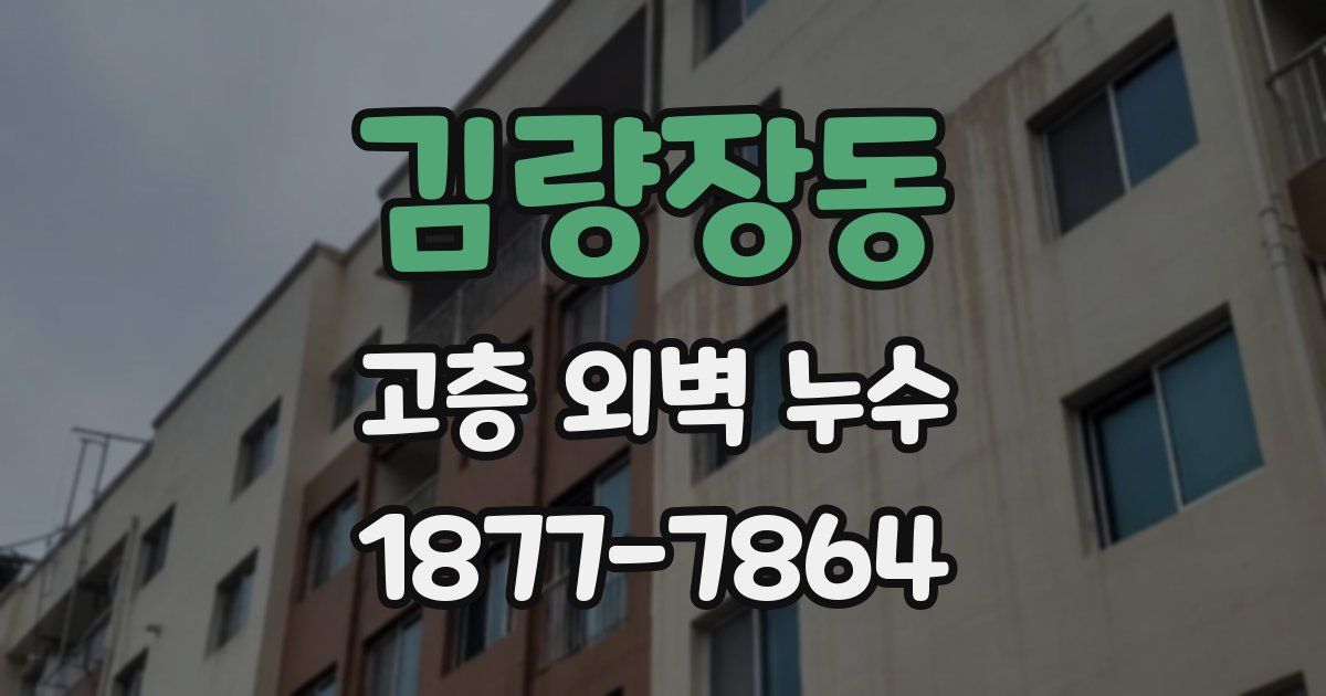 김량장동 고층 외벽 누수