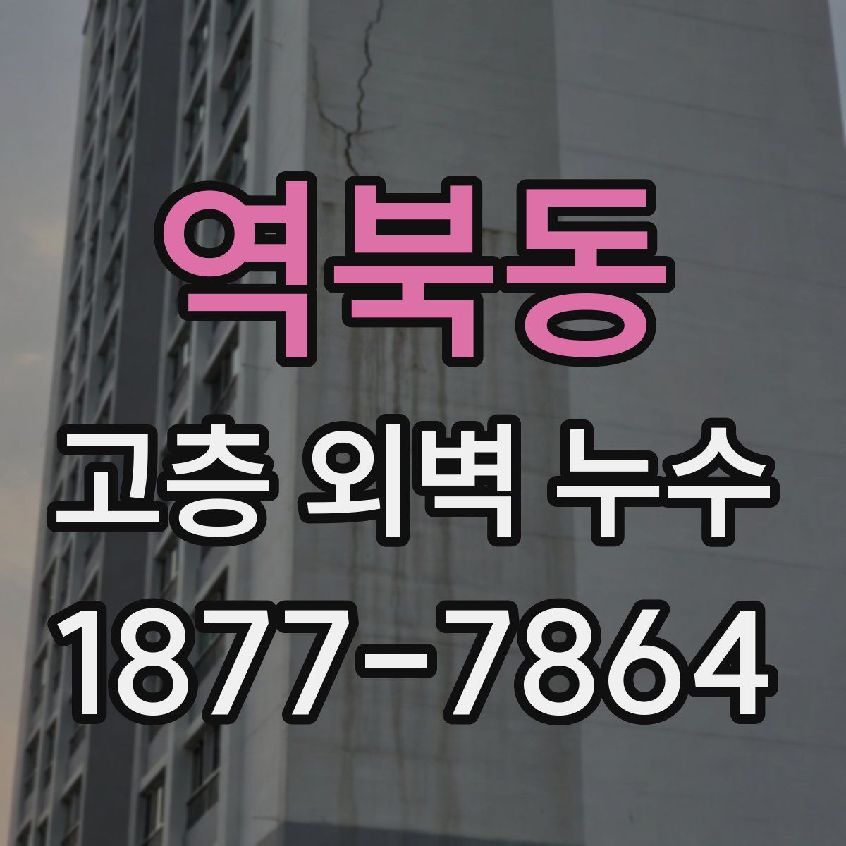 역북동 고층 외벽 누수