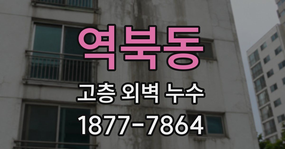 역북동 고층 외벽 누수