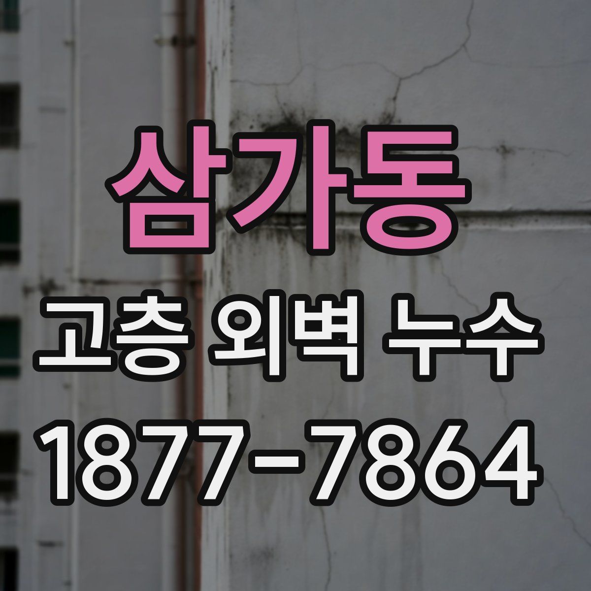 삼가동 고층 외벽 누수