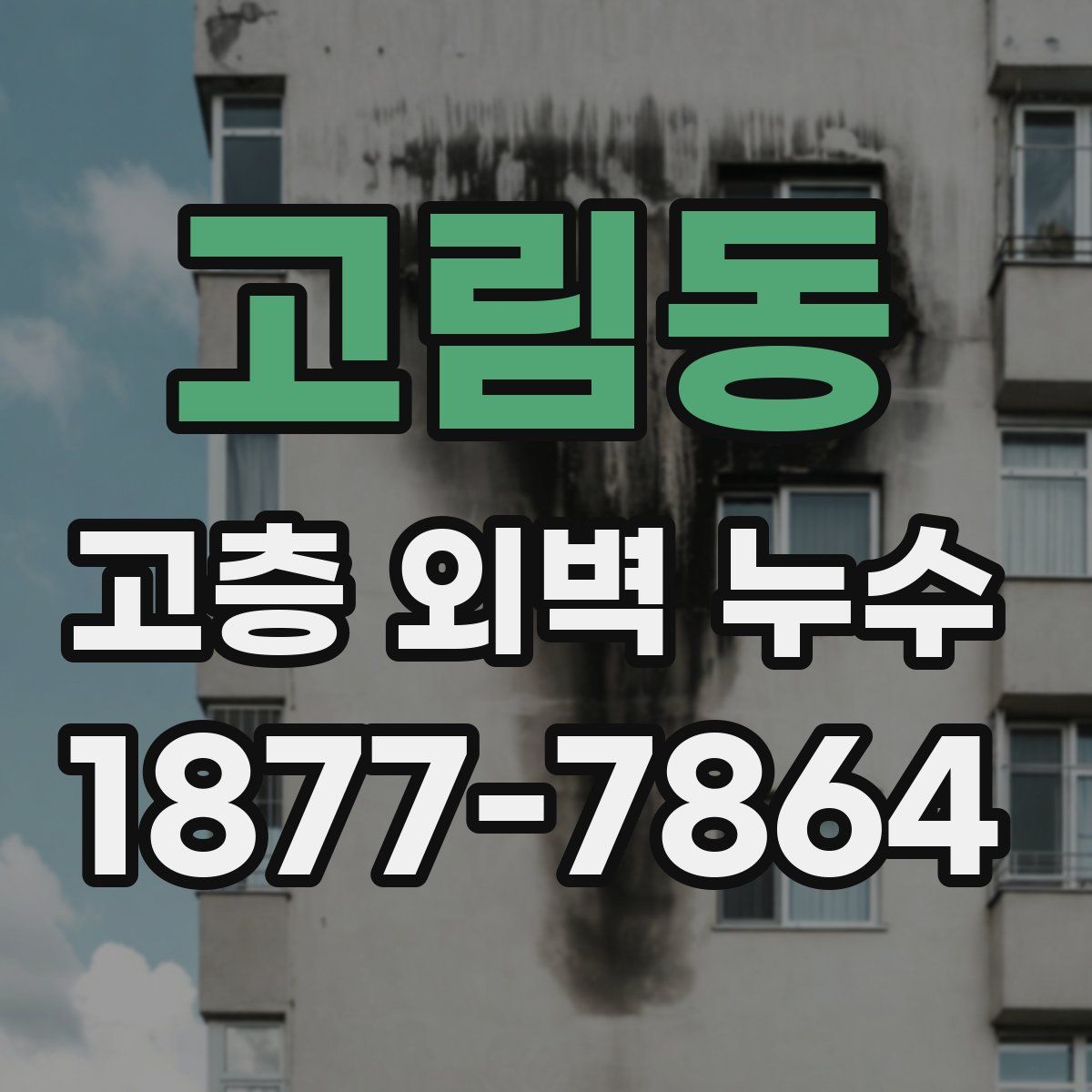 고림동 고층 외벽 누수