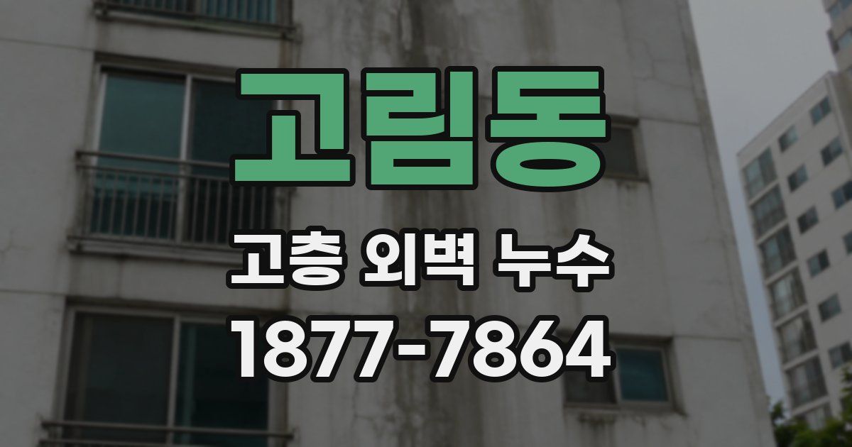 고림동 고층 외벽 누수