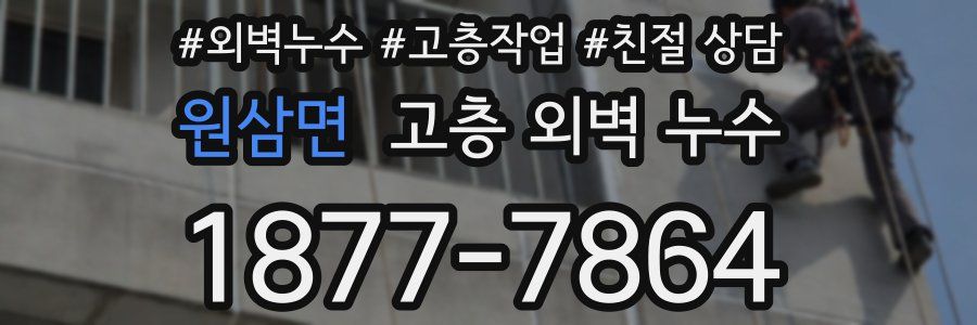 원삼면 고층 외벽 누수
