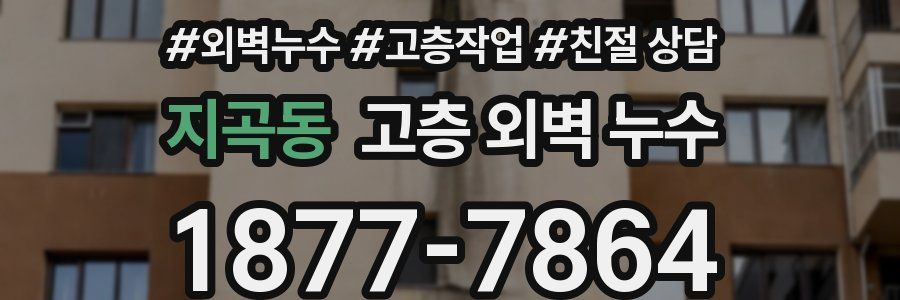 지곡동 고층 외벽 누수