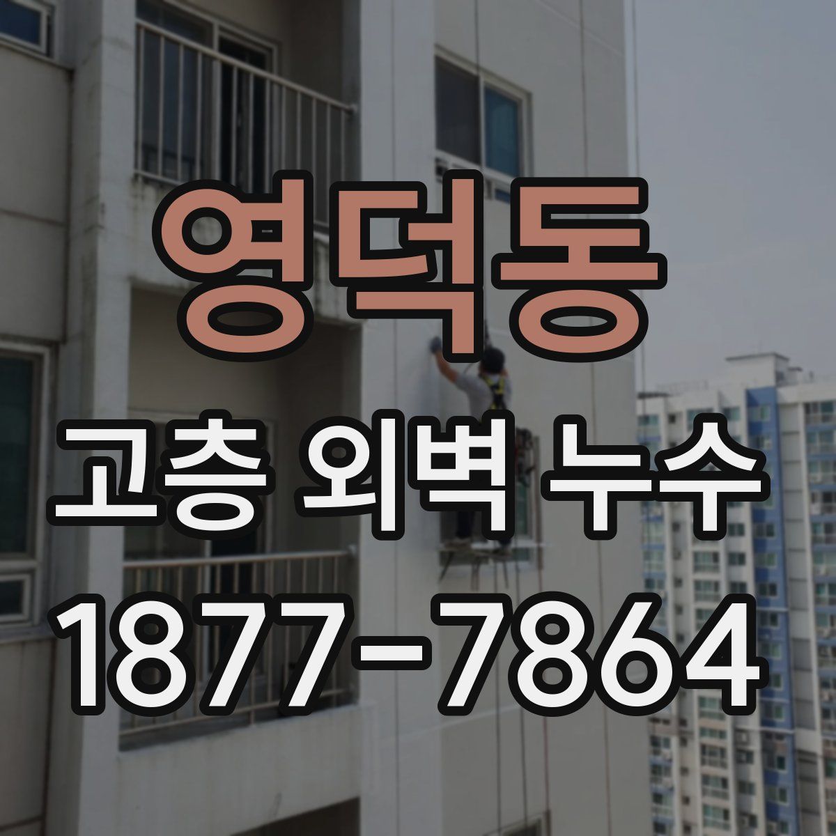 영덕동 고층 외벽 누수