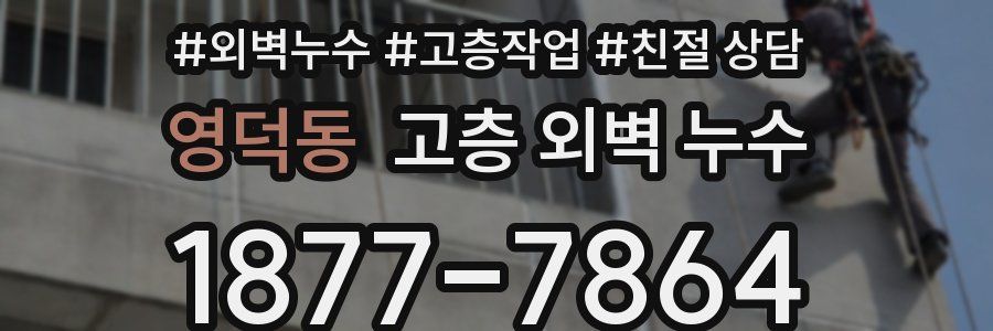 영덕동 고층 외벽 누수