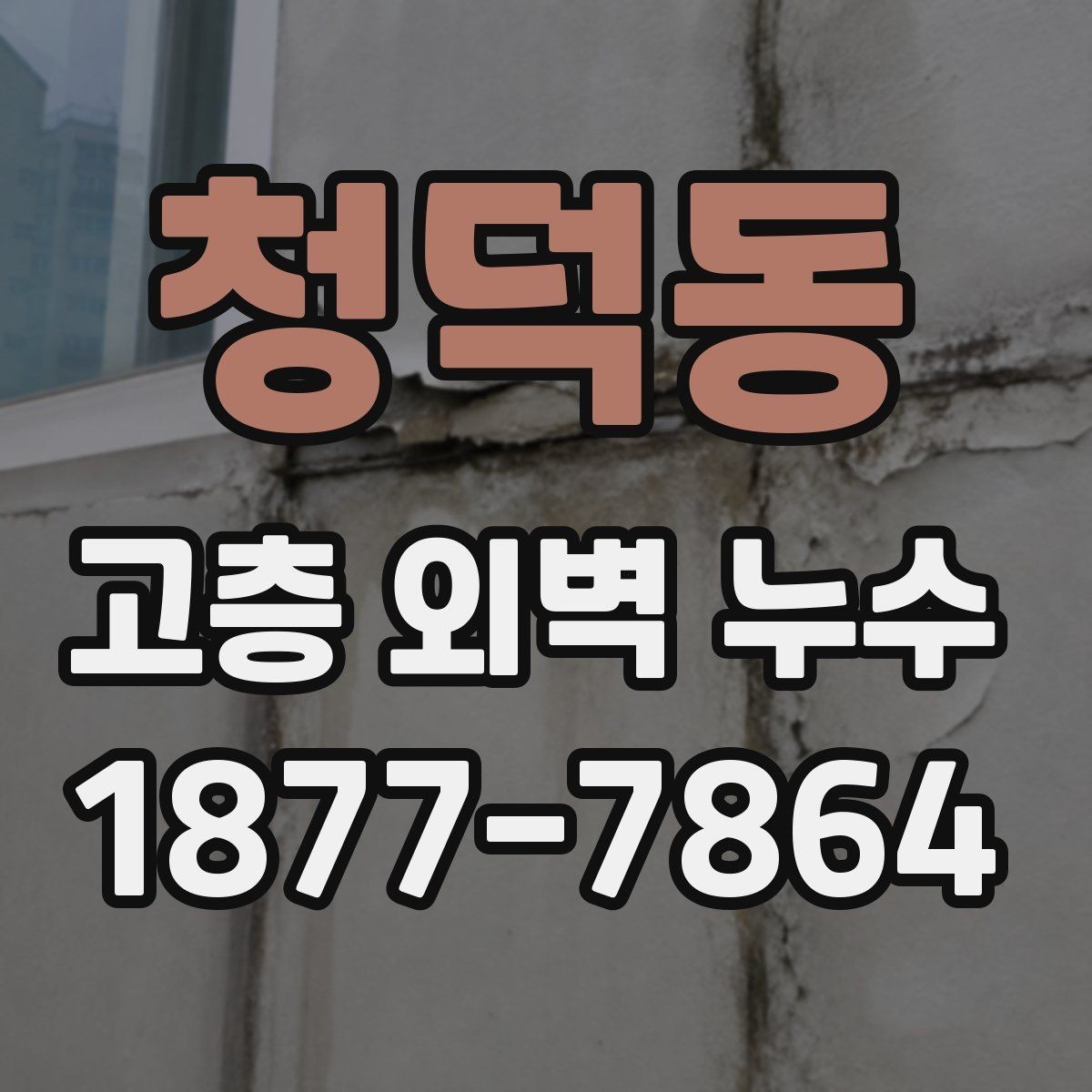 청덕동 고층 외벽 누수 보수 방식은 어떻게 선택할까
