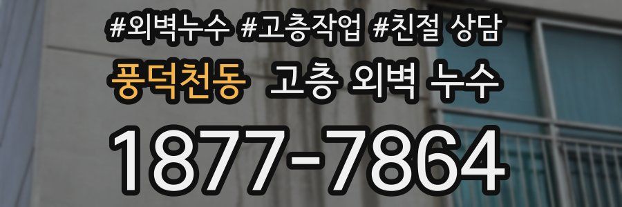 풍덕천동 고층 외벽 누수
