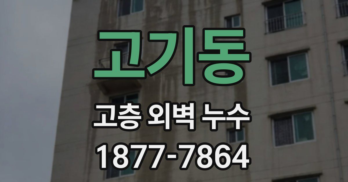 고기동 고층 외벽 누수