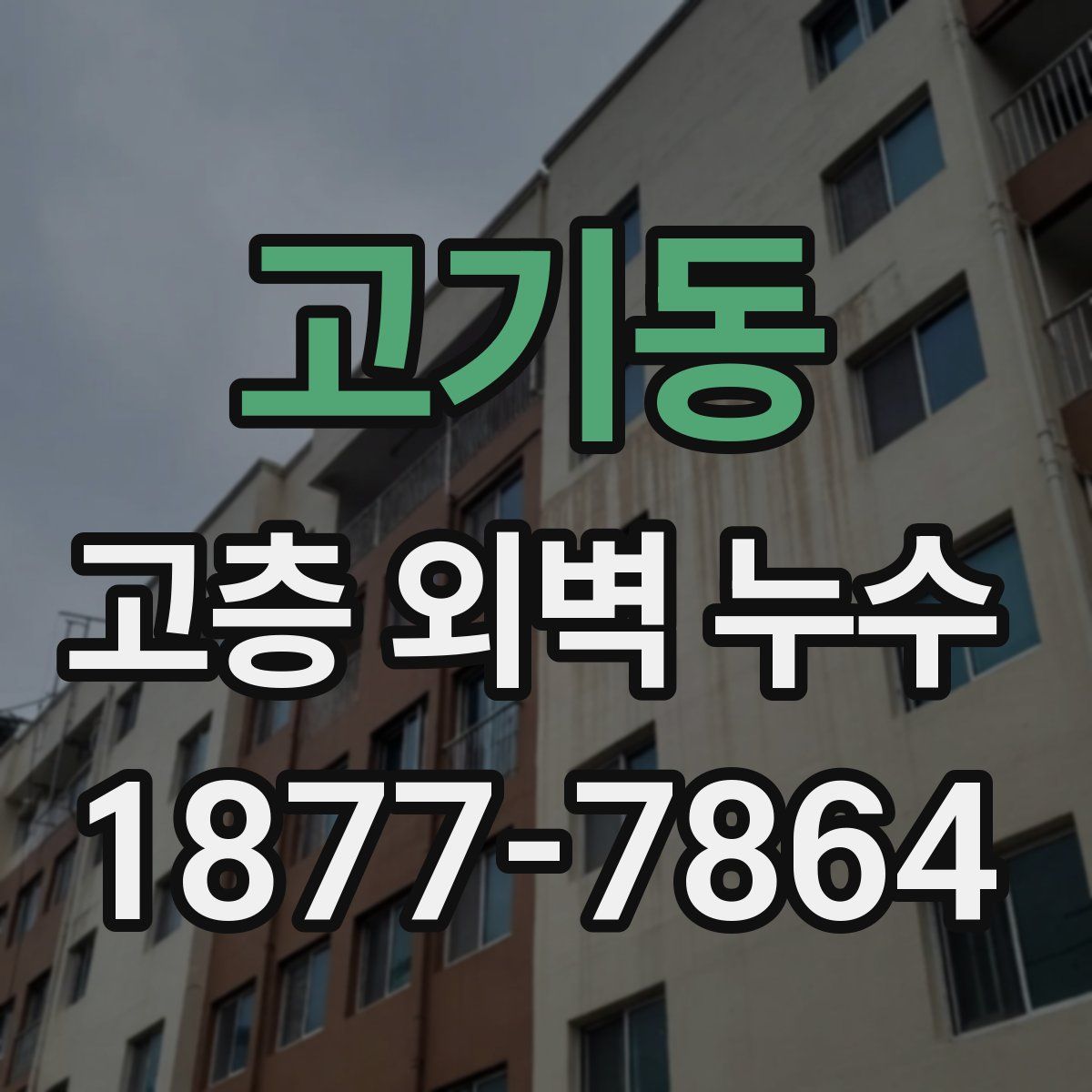고기동 고층 외벽 누수