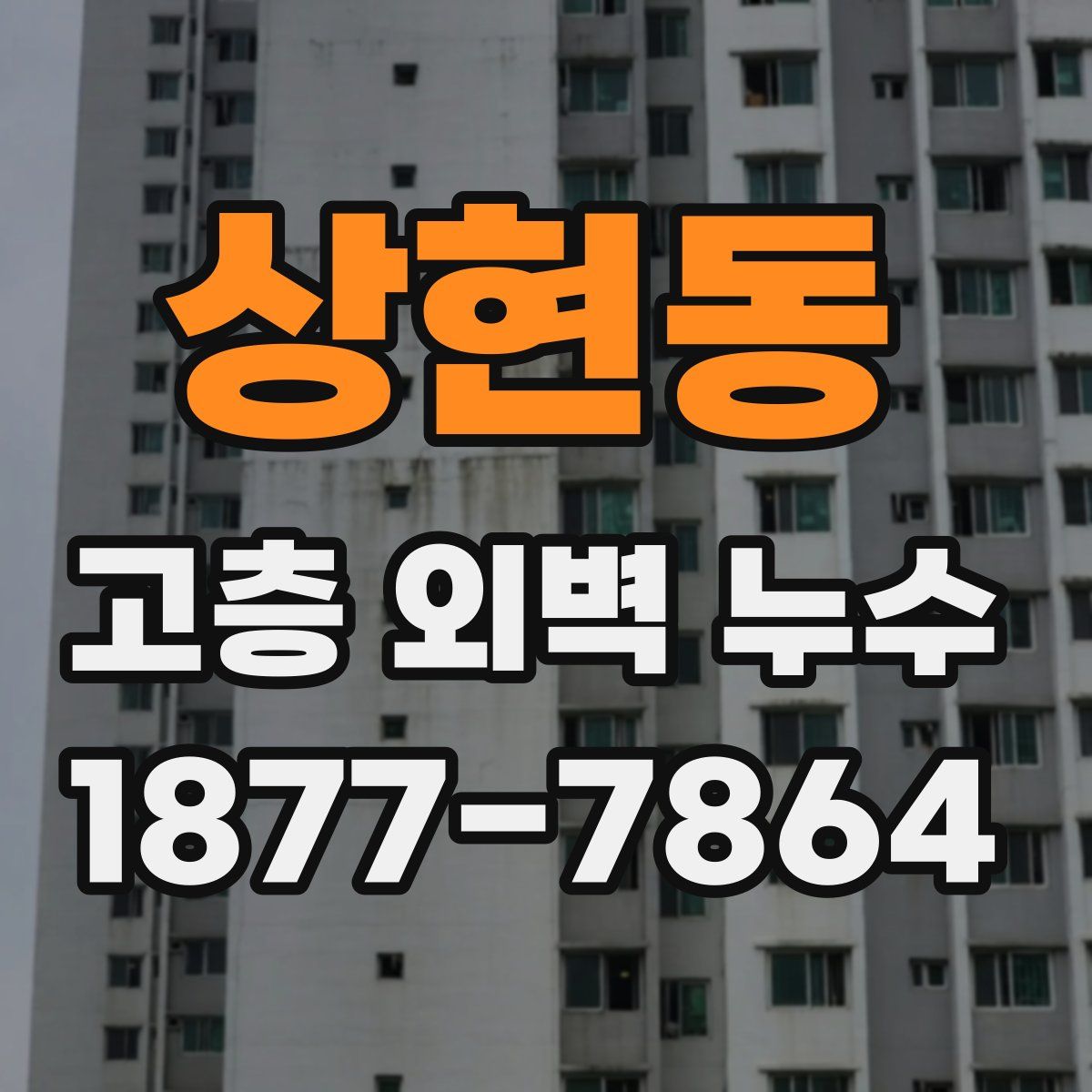 상현동 고층 외벽 누수