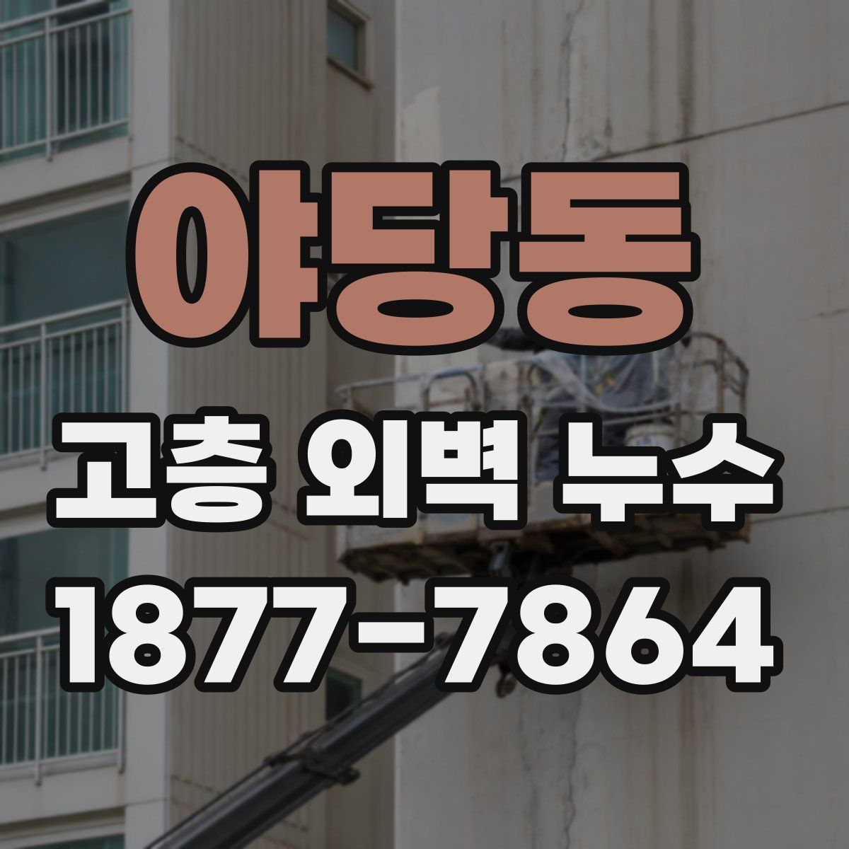 야당동 고층 외벽 누수