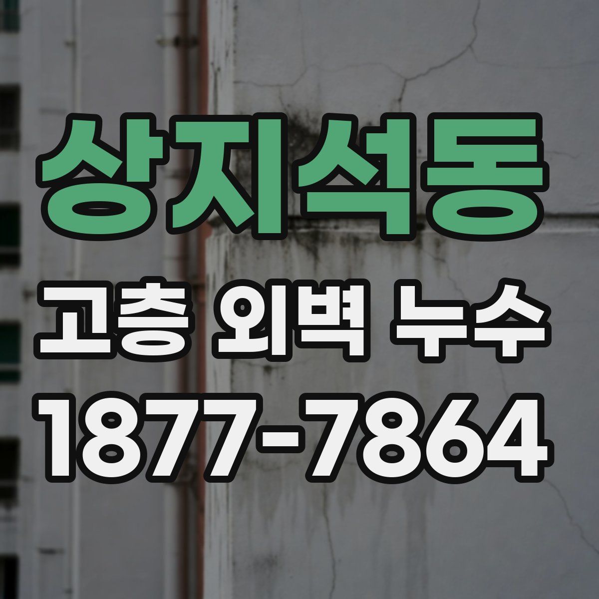 상지석동 고층 외벽 누수