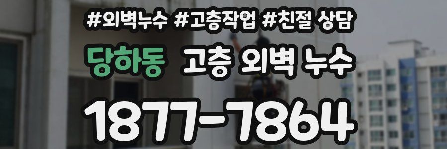 당하동 고층 외벽 누수