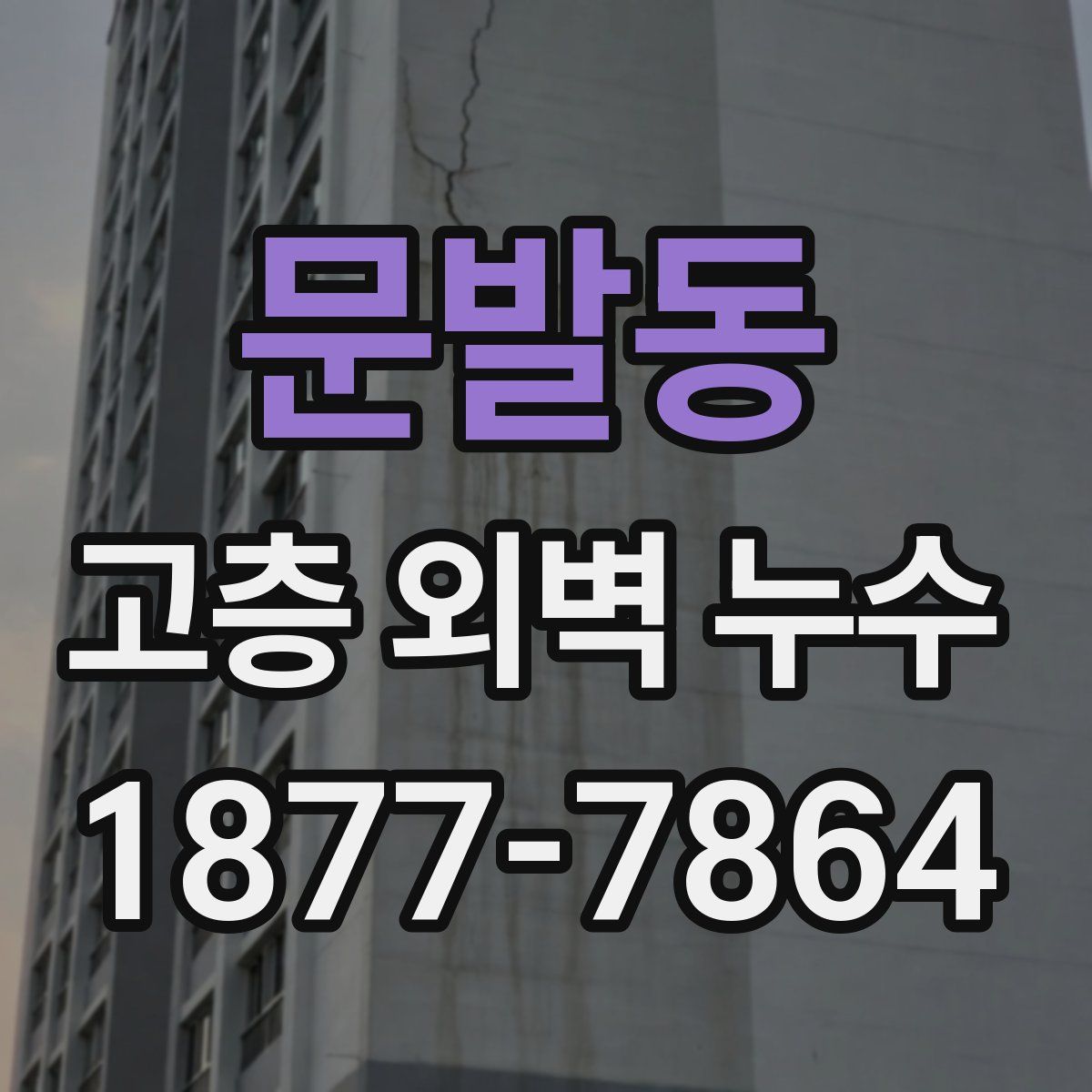 문발동 고층 외벽 누수