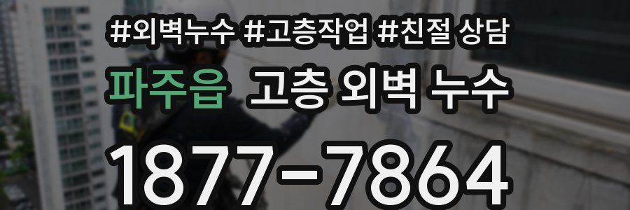파주읍 고층 외벽 누수