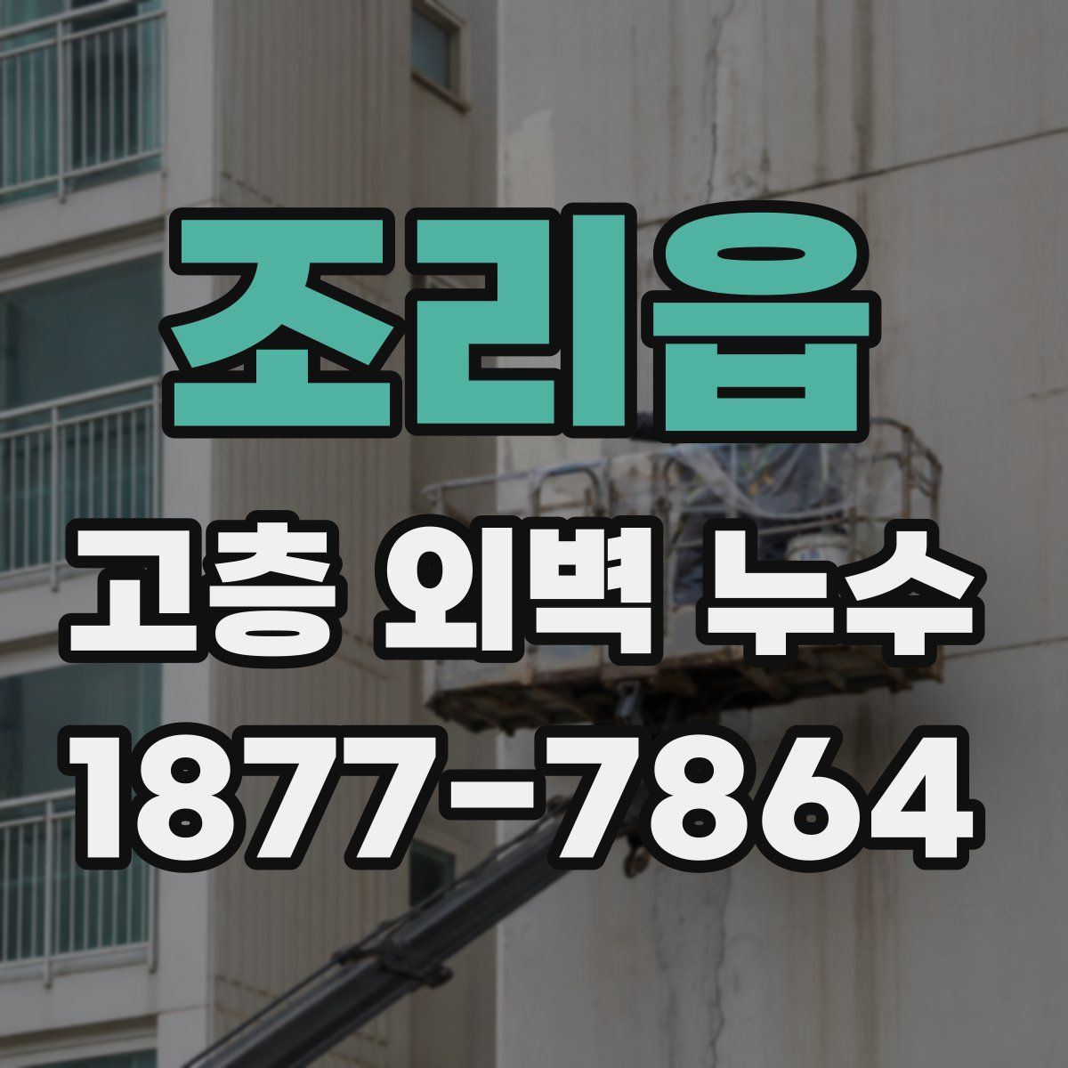 조리읍 고층 외벽 누수