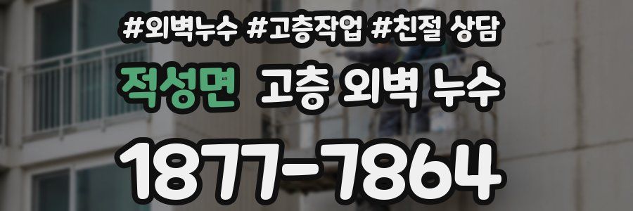 적성면 고층 외벽 누수