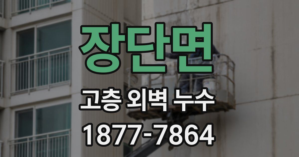 장단면 고층 외벽 누수