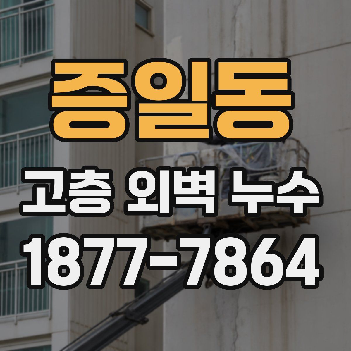 증일동 고층 외벽 누수