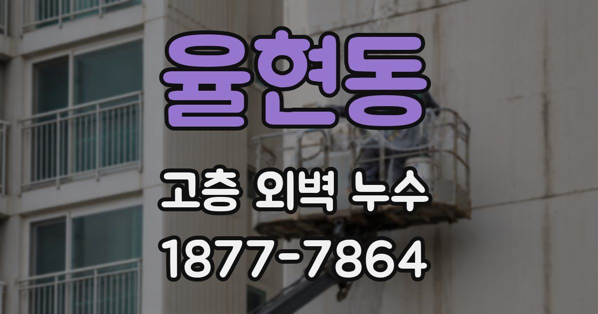 율현동 고층 외벽 누수